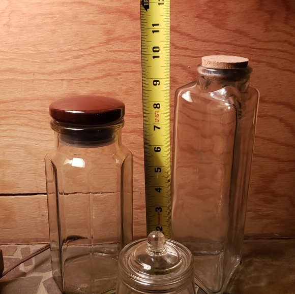 Terrarium Bottles ~ Unique, vintage, flat sided, tall, for closed terrariums - Picture 3 of 4